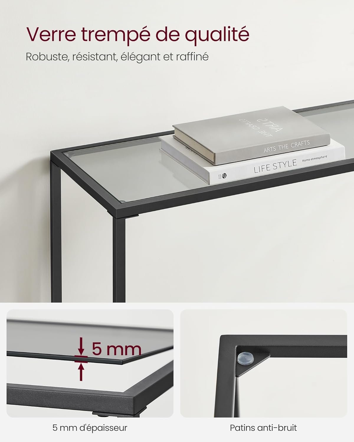 Konsolinis staliukas 100x35cm Vasagle - Image 6