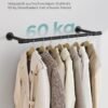 Sieninė drabužių kabykla, industrinio stiliaus 84cm SONGMICS