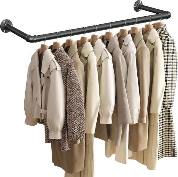 Sieninė drabužių kabykla, industrinio stiliaus, 92cm – SONGMICS