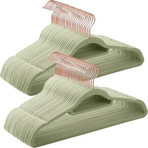 Aksominės drabužių pakabos, 50 vnt. SONGMICS