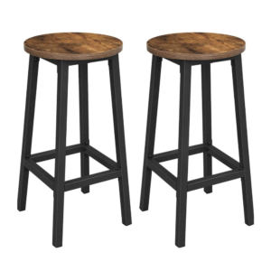 Untitled design Baro kėdės, 2 vnt., 65 cm, industrinio stiliaus – VASAGLE