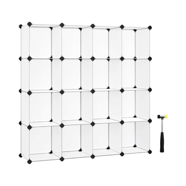 modulinė plastikinė lentyna 16dalių  Songmics