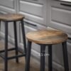 Baro kėdės, 2 vnt., 65 cm, industrinio stiliaus – VASAGLE