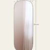 Arkinis viso ūgio veidrodis, 120 × 47 cm, juodas – SONGMICS