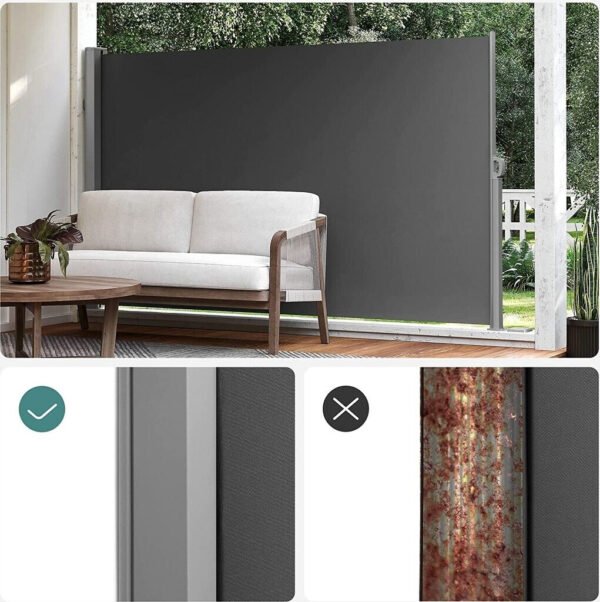 Ištraukiama šoninė markizė 160x400cm Songmics