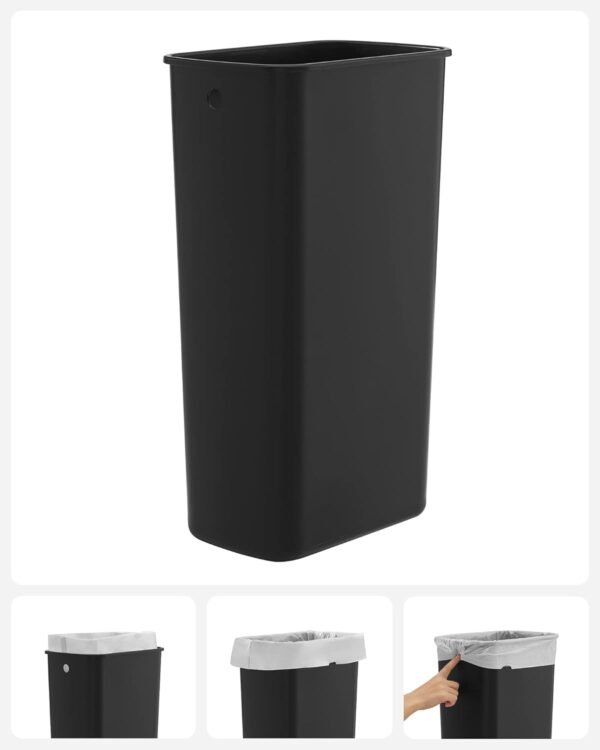 Dviguba rūšiavimo šiukšliadėžė 2 × 20 l su pedalais, 40 l, balta – SONGMICS