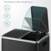 Dviguba rūšiavimo šiukšliadėžė 2 × 15 l su pedalais, 30 l, juoda – SONGMICS