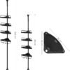61S-If3Y7UL._AC_SL1500_ Teleskopinė kampinė dušo lentyna su 4 lentynėlėmis, 85–305 cm, juoda – SONGMICS