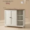 61xJ+fUO3ZL._AC_SL1500_ Vonios spintelė su lentynomis, komoda 90 × 30 × 80 cm – VASAGLE