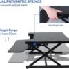Reguliuojamo aukščio stalo pakyla-konverteris 89 cm, juodas – FlexiSpot M8MB
