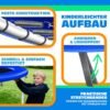 Batuto spyruoklių apsauga Ø244 cm, 30 cm pločio, mėlyna + paplūdimio kamuolys – KESSER