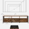 710qqjmDx-L._AC_SL1500_ TV staliukas su 3 stalčiais ir lentynomis 178 cm, rudas / juodas – VASAGLE