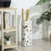 717791lvxJL._AC_SL1500_ SONGMICS metalinis stovas skėčiams LUC49W, baltas, 15,5 × 15,5 × 49 cm