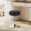Reguliuojamo aukščio pasukama kosmetinė taburetė 44–60 cm, juoda – VASAGLE