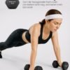 Hantelių rinkinys 2 × 8 kg, šešiakampiai, neopreno danga, juodi – SONGMICS