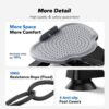 Sukamoji Twist Board treniruočių lenta su pasipriešinimo gumomis, juoda – MERACH