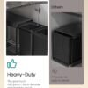 71Sdxy1J-fL._SL1500_ Ištraukiama rūšiavimo šiukšliadėžė spintelei 2 × 15 l, juoda – SONGMICS