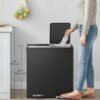 71THrN6demL._AC_SL1500_ Dviguba šiukšliadėžė rūšiavimui 2 × 30 l su pedalais, juoda – SONGMICS