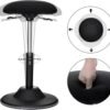 Ergonomiška aktyvaus sėdėjimo kėdė, reguliuojamo aukščio, juoda – SONGMICS