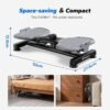 Sukamoji Twist Board treniruočių lenta su pasipriešinimo gumomis, juoda – MERACH