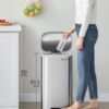 71hTRYTDHmL._SL1500_ Nauja metalinė šiukšliadėžė, nerūdijančio plieno 30 L Songmics