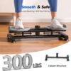 Sukamoji Twist Board treniruočių lenta su pasipriešinimo gumomis, juoda – MERACH