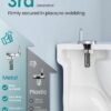O formos unitazo dangtis su Soft-Close mechanizmu, greitai nuimamas, baltas – SONGMICS