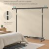 Mobili drabužių kabykla su ratukais, juoda 200cm SONGMICS