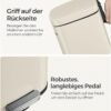 Metalinė šiukšliadėžė su pedalu ir Soft-Close dangčiu, 30 l, smėlio spalvos – SONGMICS