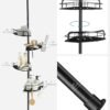 71sQ-PT+AhL._AC_SL1500_ Teleskopinė kampinė dušo lentyna su 4 lentynėlėmis, 80–323 cm, juoda – SONGMICS