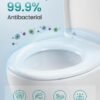 O formos unitazo dangtis su Soft-Close mechanizmu, greitai nuimamas, baltas – SONGMICS