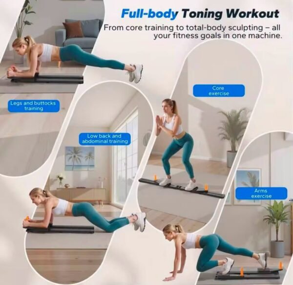 Screenshot Daugiafunkcinė pilateso lenta, pilates treniruočių lenta Merach