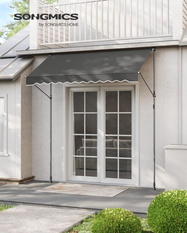 817mVFNev4L._AC_SL1500_ copy Balkono markizė 250 × 120 cm su rankena, reguliuojamo aukščio, antracito – SONGMICS