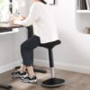 Ergonomiška aktyvaus sėdėjimo kėdė, reguliuojamo aukščio, juoda – SONGMICS
