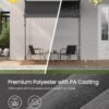 81KS-jSRL+L._AC_SL1500_ Balkono markizė 250 × 120 cm su rankena, reguliuojamo aukščio, antracito – SONGMICS