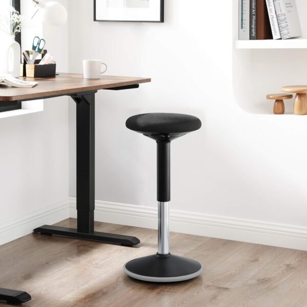 Ergonomiška aktyvaus sėdėjimo kėdė, reguliuojamo aukščio, juoda – SONGMICS