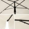 EKSPOZICINĖ PREKĖ Stačiakampis sodo skėtis 180 × 125 cm su reguliuojamu pasvirimu– SONGMICS