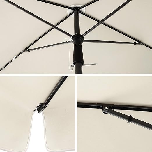 81gus-6pacL._AC_SX522_ EKSPOZICINĖ PREKĖ Stačiakampis sodo skėtis 200 × 125 cm su reguliuojamu pasvirimu– SONGMICS