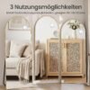 Arkinis viso ūgio veidrodis su atrama, 150 × 40 cm, aukso spalvos – SONGMICS