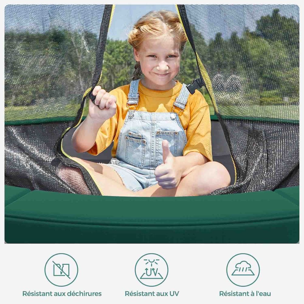 Batuto spyruoklių apsauga Ø305 cm, žalia – SONGMICS - Image 4