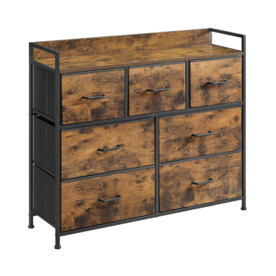 Komoda su 7 medžiaginiais stalčiais, 98 × 28,5 × 85 cm – SONGMICS
