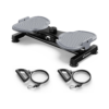 Sukamoji Twist Board treniruočių lenta su pasipriešinimo gumomis, juoda – MERACH