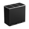 download Rūšiavimo šiukšliadėžė 3 × 18 l su pedalais, 54 l– SONGMICS