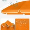songmics-sketis-160-cm-70283b130f Paplūdimio, sodo skėtis Ø 160 cm su reguliuojamu pasvirimu oranžinis – SONGMICS