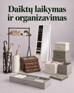 Daiktų laikymas ir organizavimas