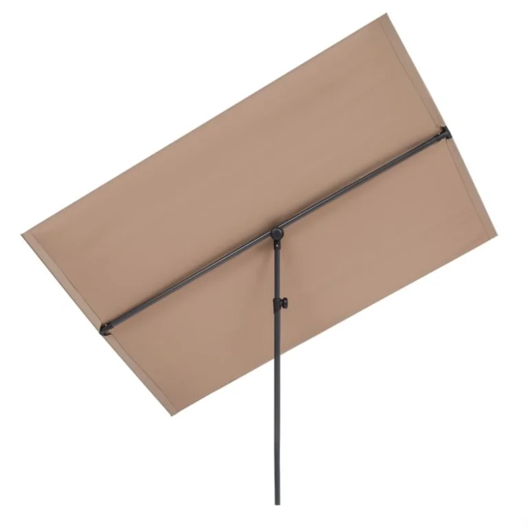 Reguliuojamas stačiakampis skėtis nuo saulės, 150 × 210 cm, pilkai rusvas – BLUMFELDT